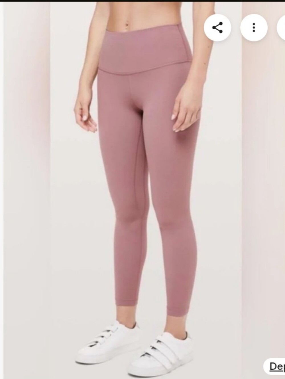 Lululemon Wunder Train High Rise Tight 28” Dusty Rose Leggings Size 8 LW5DJOS